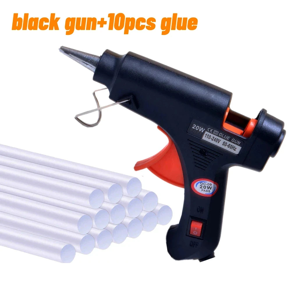 Mini Hot Glue Gun 20W – DIY Craft & Repair Tool with Glue Sticks