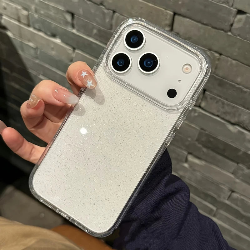 Bling Glitter Transparent Fashion iPhone Case