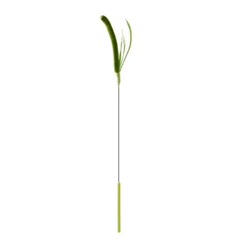 Flexible Wire Feather Cat Teaser Wand Toy