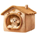 Indoor Soft Dog House Pet Tent Bed Washable Cushion