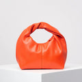 Women Twist Square Clutch Bag Simple Solid Color Shoulder Handbag