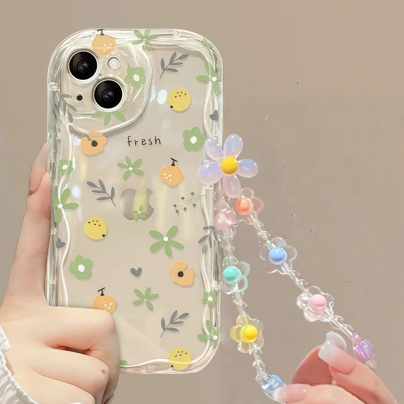 Flower Bracelet Wrist Strap iPhone Case