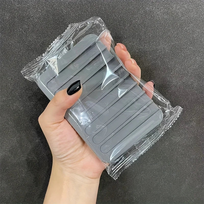 Silicone Draining Soap Holder Non Slip Bathroom Soap Box
