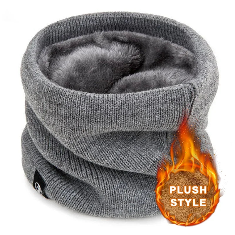 Knitted Neck Warmer Winter Scarf Face Cover for Men Women Outdoor Sport