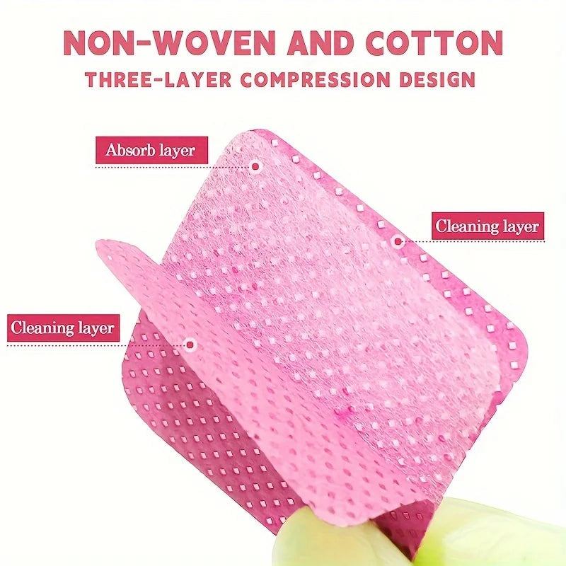 Lint-Free Nail Wipes 600pcs with Pump Bottle