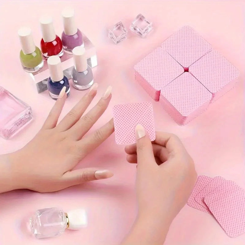 Lint-Free Nail Wipes 600pcs with Pump Bottle