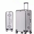 Aluminum Magnesium Alloy Spinner Luggage Travel Suitcase Set