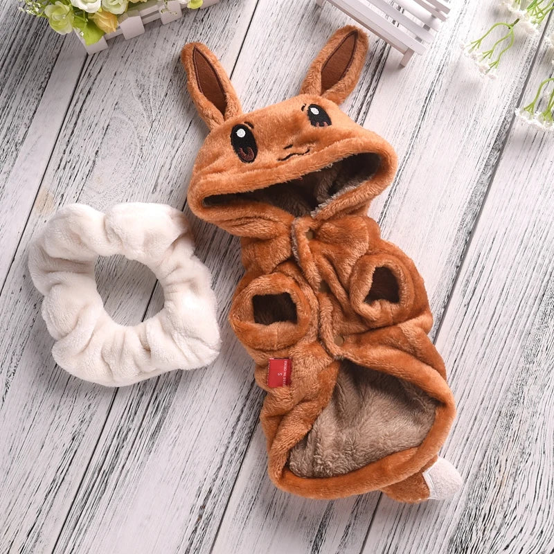 Small Medium Dog Halloween Fleece Costume Warm Pet Coat for Corgi French Bulldog