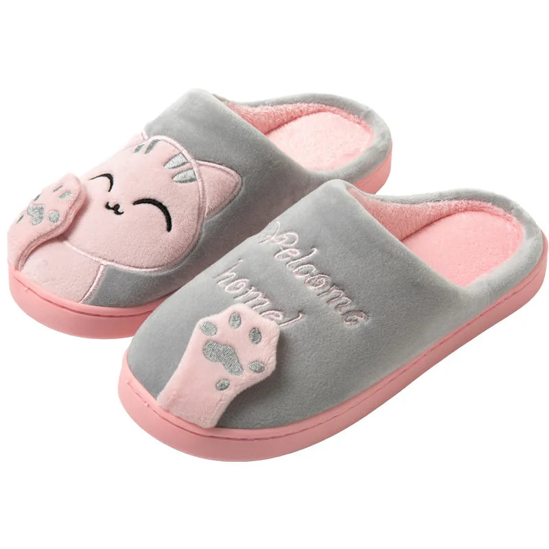 Cow Milk Fuzzy Slippers Women Winter Plush Soft Cozy Cartoon House Bedroom Shoes