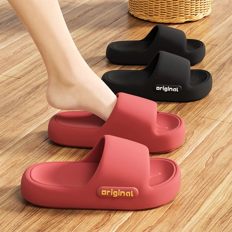 Women Cloud Platform Slippers Soft Sole Beach Slides