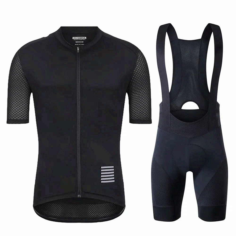 Cycling Jersey Set Men – Breathable MTB Bike Clothing Kit with Bib Shorts