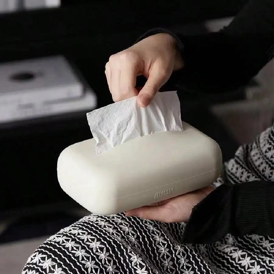 Silicone Tissue Box Cover Waterproof Reusable Wet Wipe Holder Bathroom Kitchen