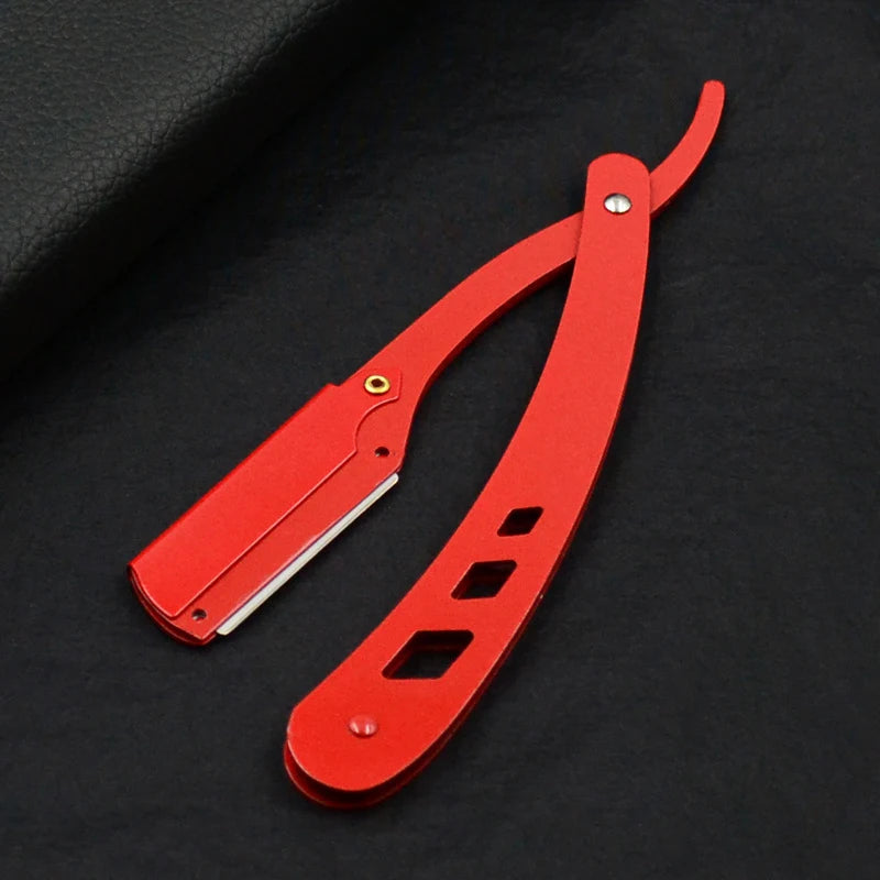 Men Folding Barber Razor Black