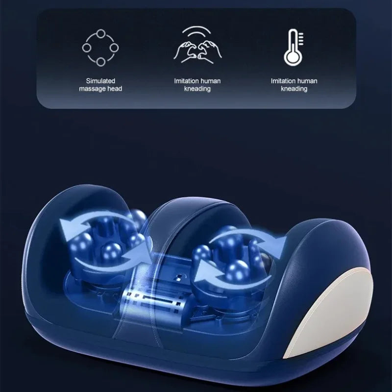 Electric Foot and Calf Massager with Heat Shiatsu Kneading for Relaxation