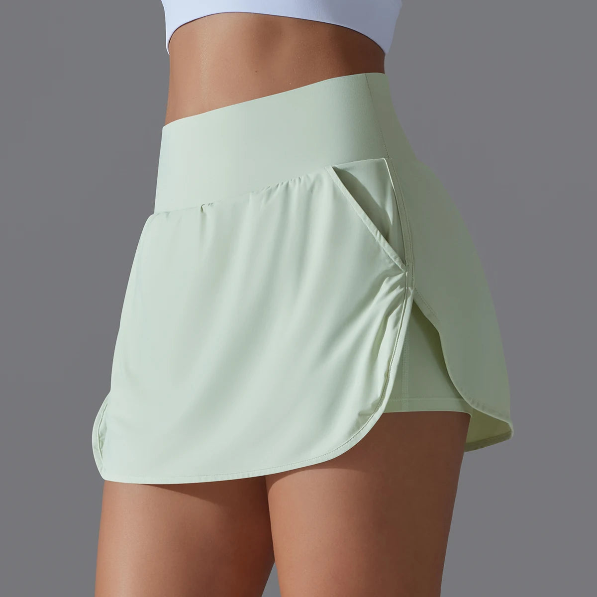 Women’s High Waist Tennis Skirt Breathable Athletic Yoga Fitness Skort