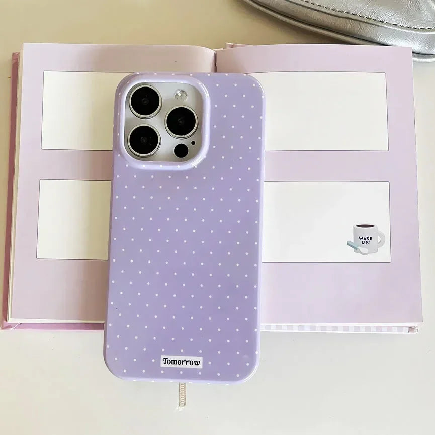 Polka Dot Small Fresh Mobile iPhone Case