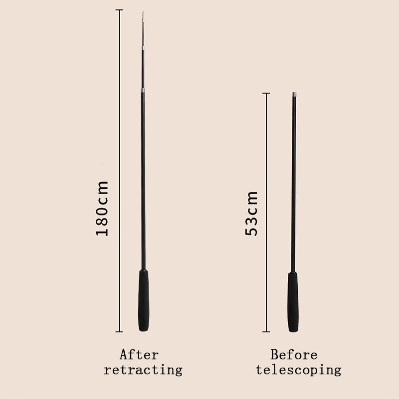 1.8m Telescopic Cat Feather Teaser Wand
