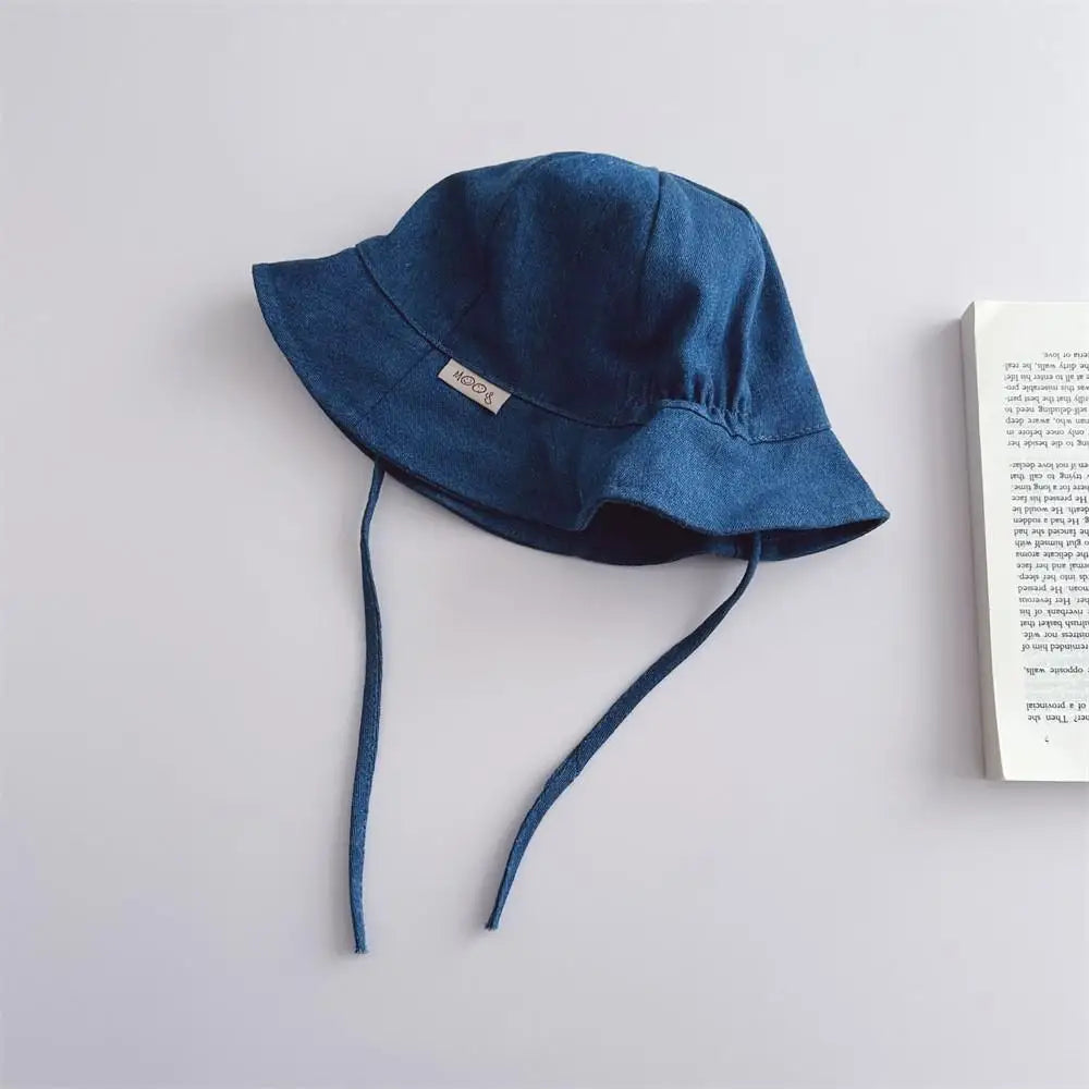 Kids Striped Fisherman Hat Casual Cotton Sun Hat for Boys & Girls