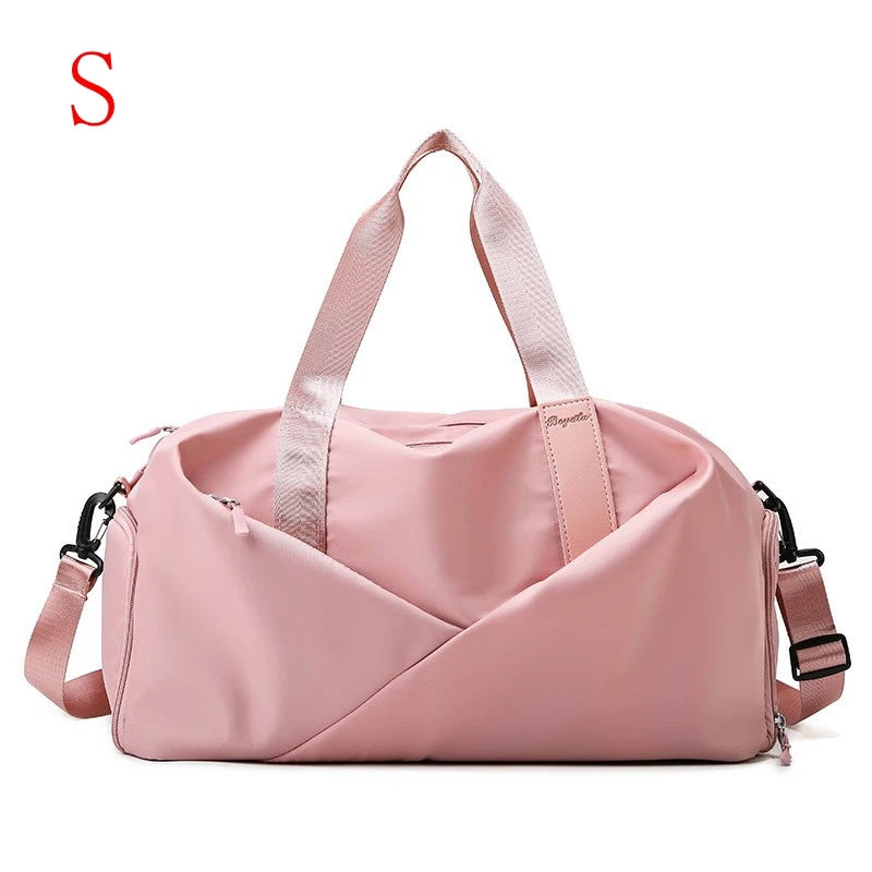Women Gym Duffle Bag with Wet Pocket and Shoe Compartment