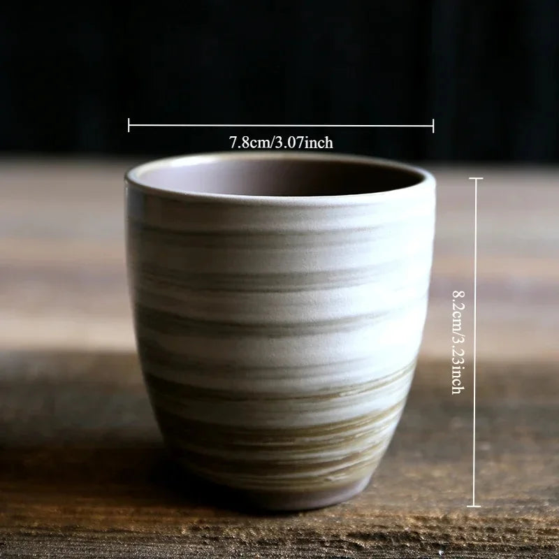 Stoneware Coffee Mug Kiln Fired Gradient Large Water Cup
