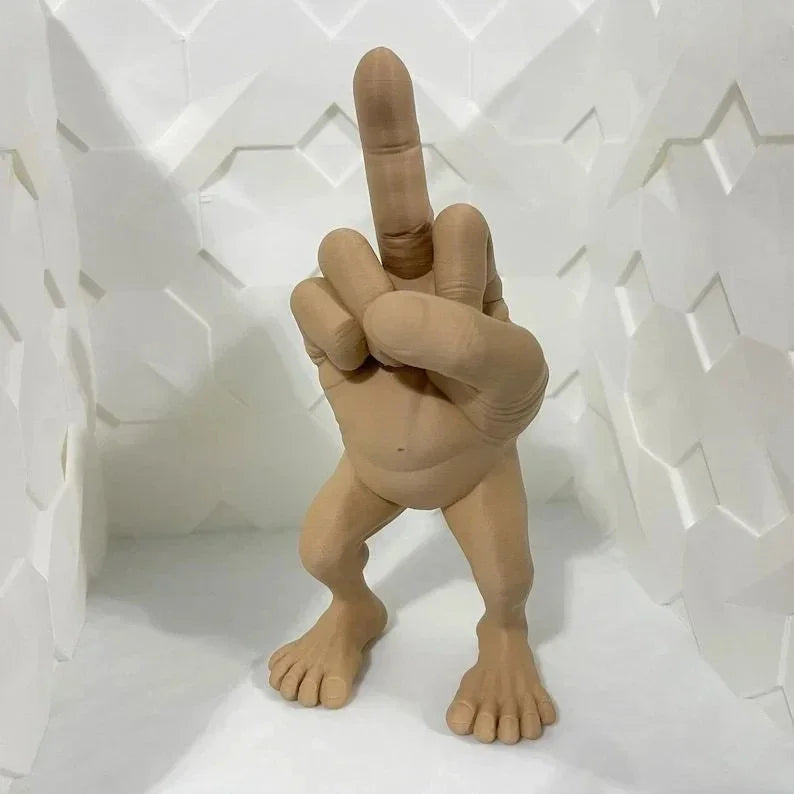 Funny Middle Finger Desk Figure Resin Office Desktop Decoration Creative Ornament
