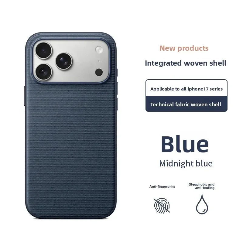 Woven Texture iPhone Case – MagSafe Compatible Protective Cover