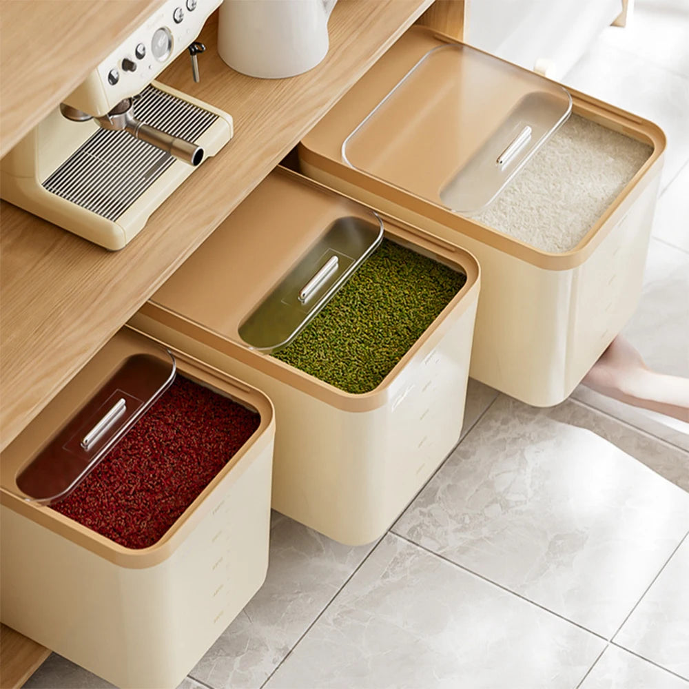 Rice Storage Container Moisture Proof Kitchen Grain Box