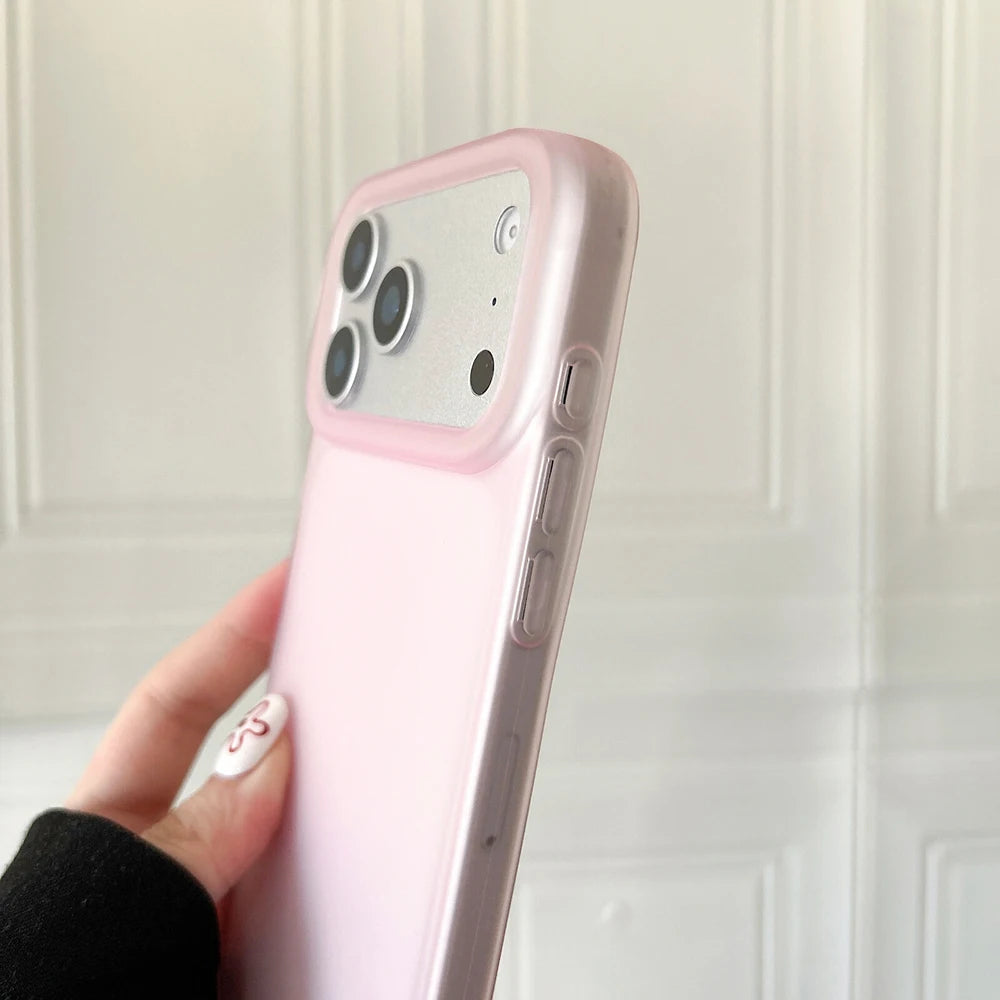Transparent Candy Color Matte Silicone iPhone Case