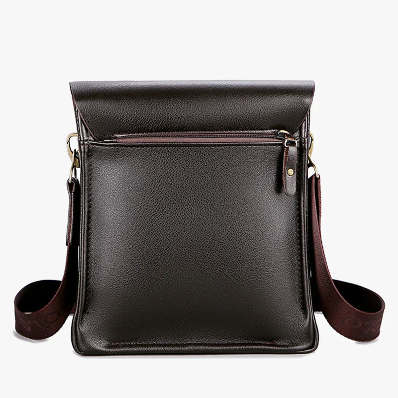 Men Vertical Shoulder Bag Casual Business Crossbody Satchel