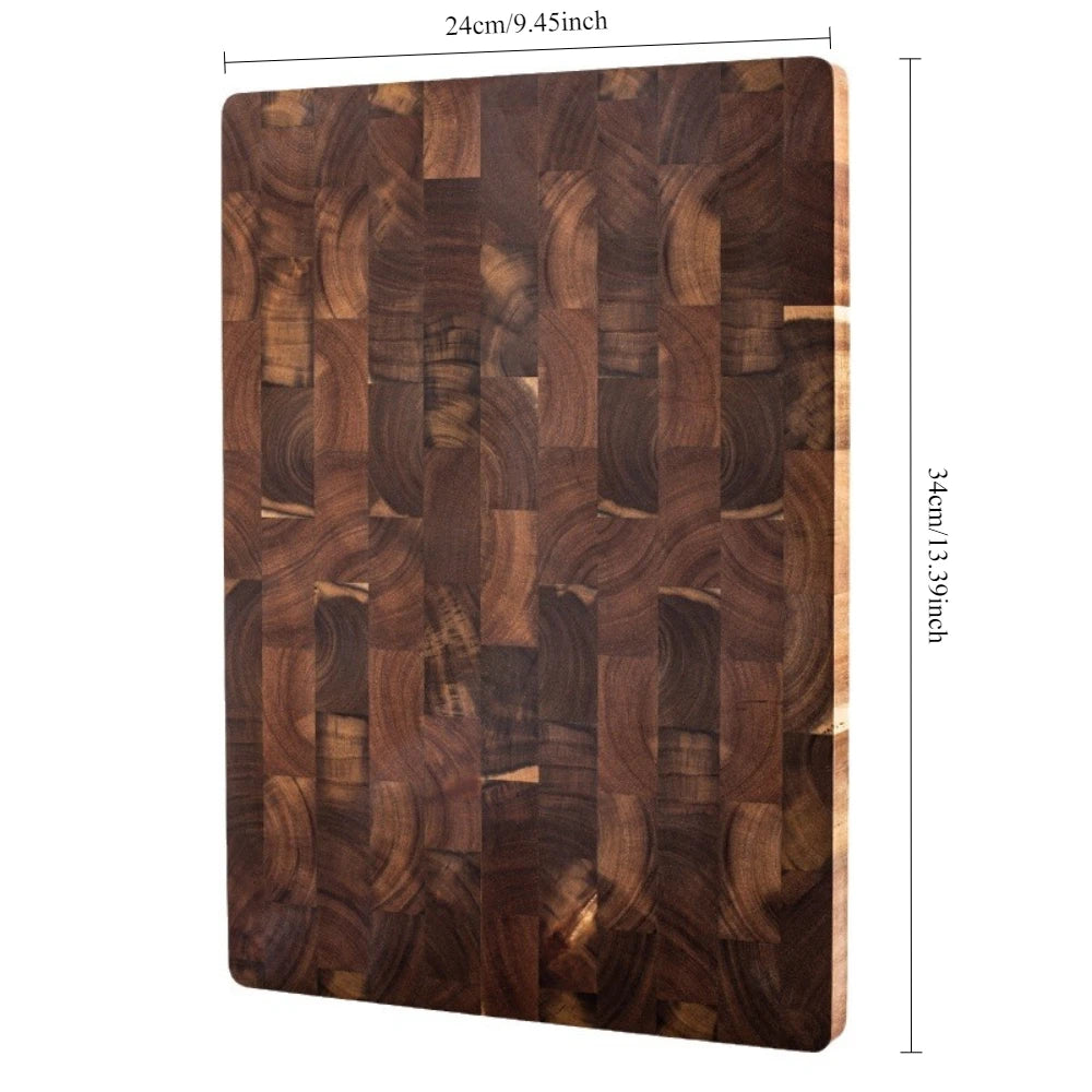 Acacia Wood Cutting Board Double Sided Chopping Board Drain Water Design