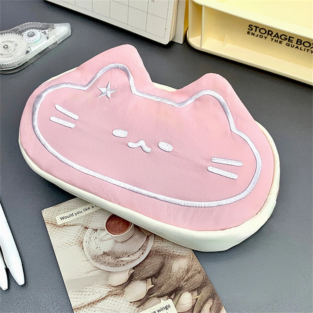 Cat Plush Pencil Case Portable Stationery Bag
