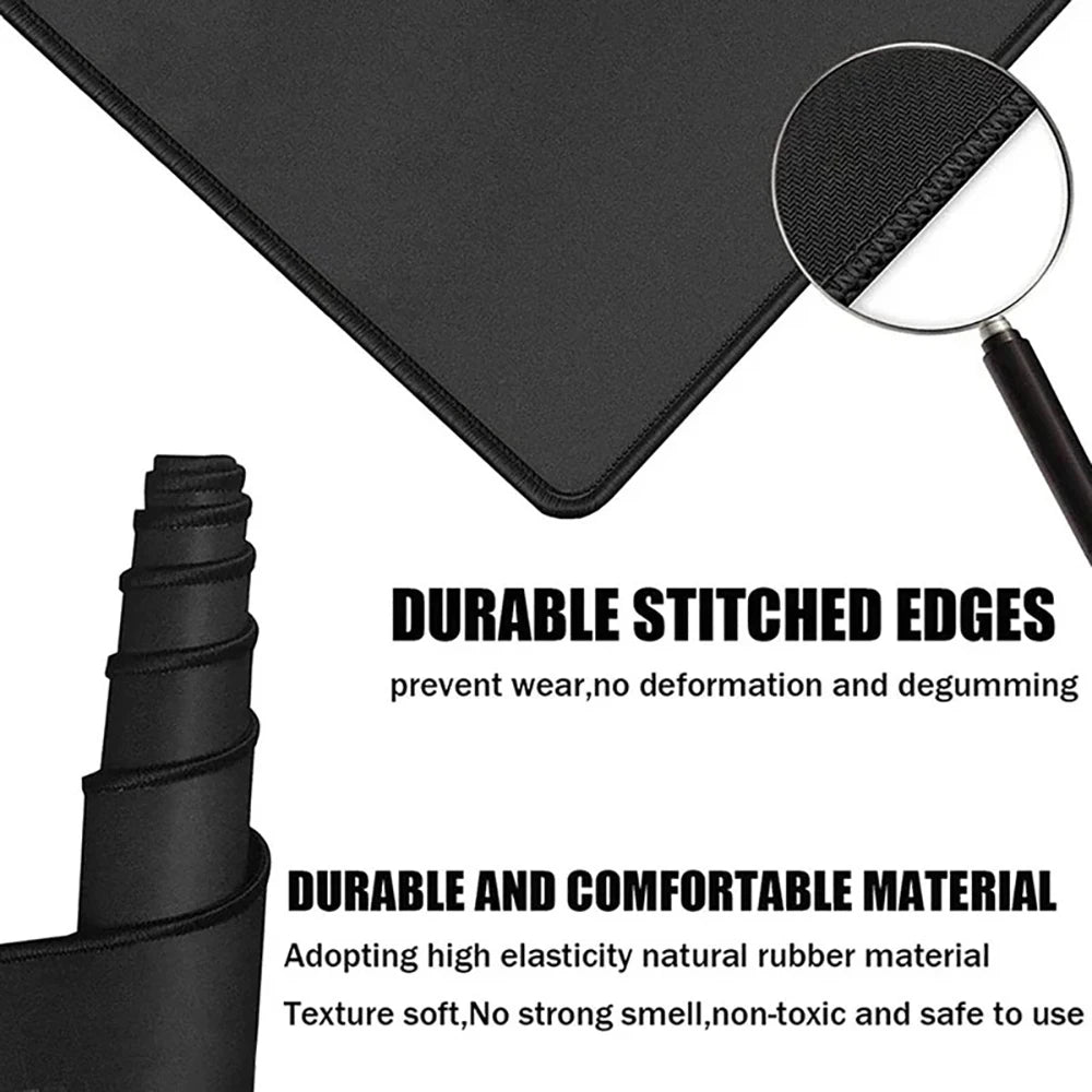 Large Gaming Mousepad Anti Slip Rubber Desk Mat Stitched Edge for PC Gaming