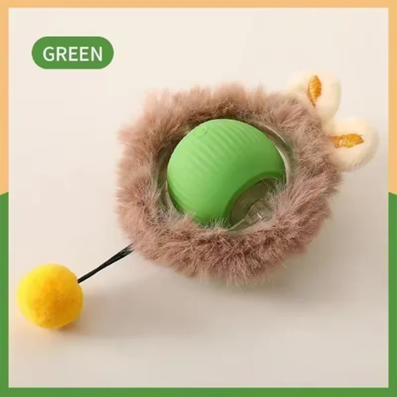 Cat Toy Ball Interactive Teasing Stick Wear Resistant Bite Pet Toy