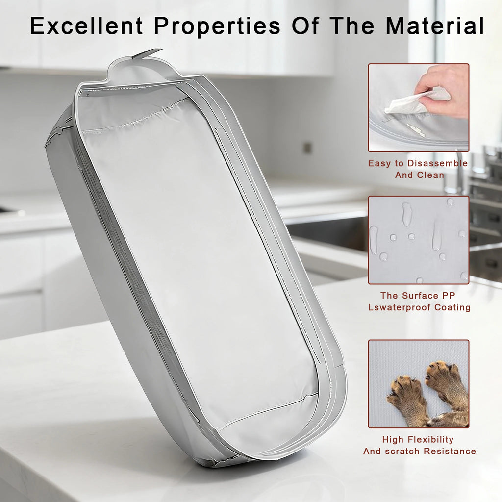 Automatic Cat Litter Box Liner Soft Fabric Removable Replacement Mat