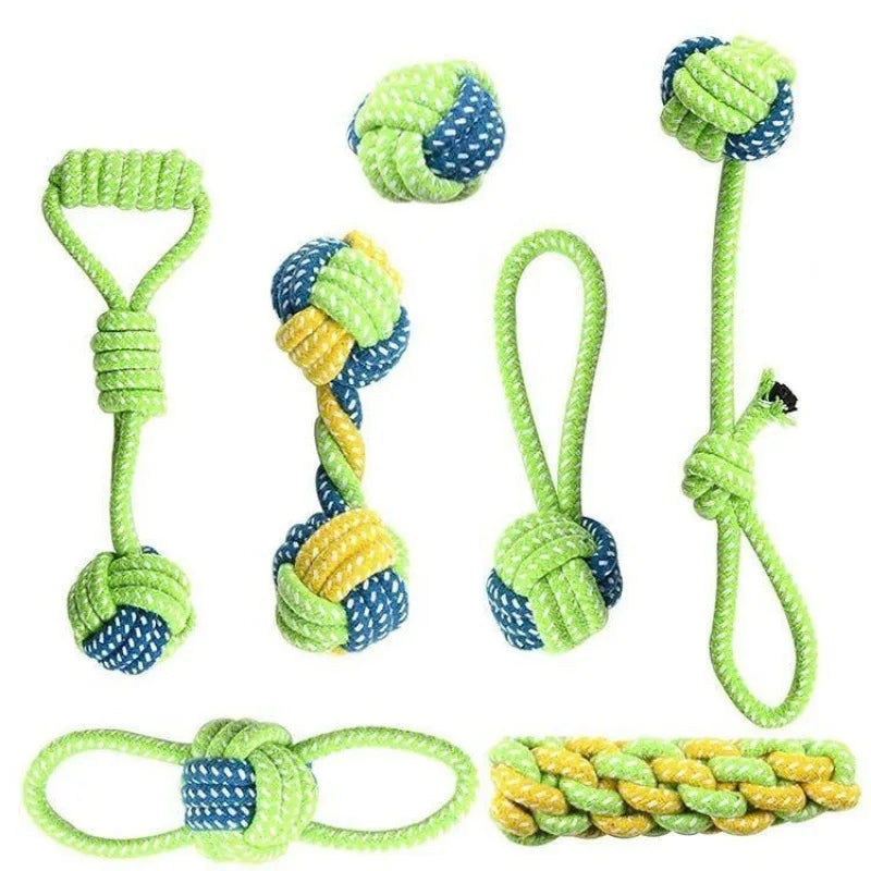 Cotton Rope Dog Chew Ball Toy for Small Large Dogs