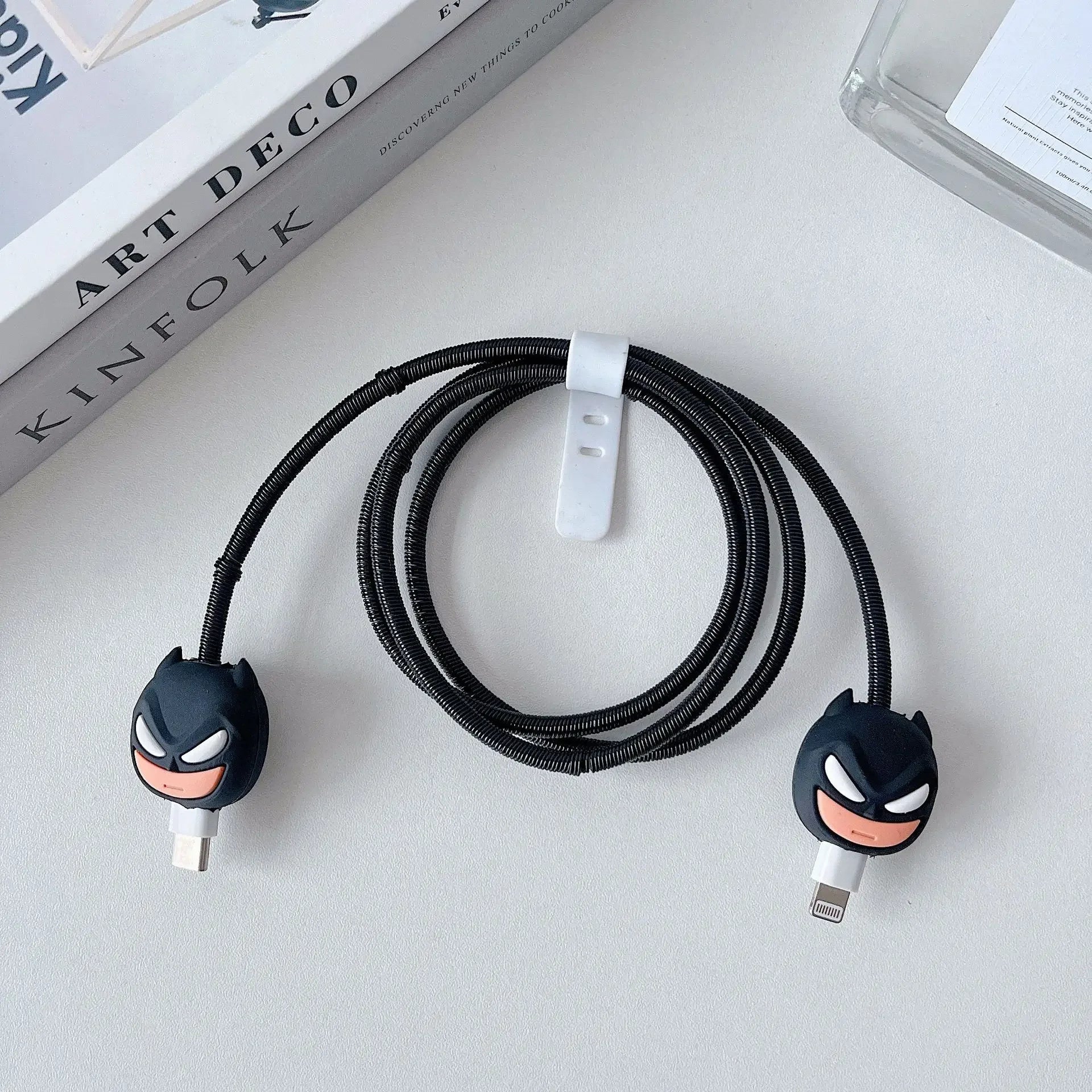 Cartoon Charger Cable Protector Stitch Data Line Winder Protective Cover