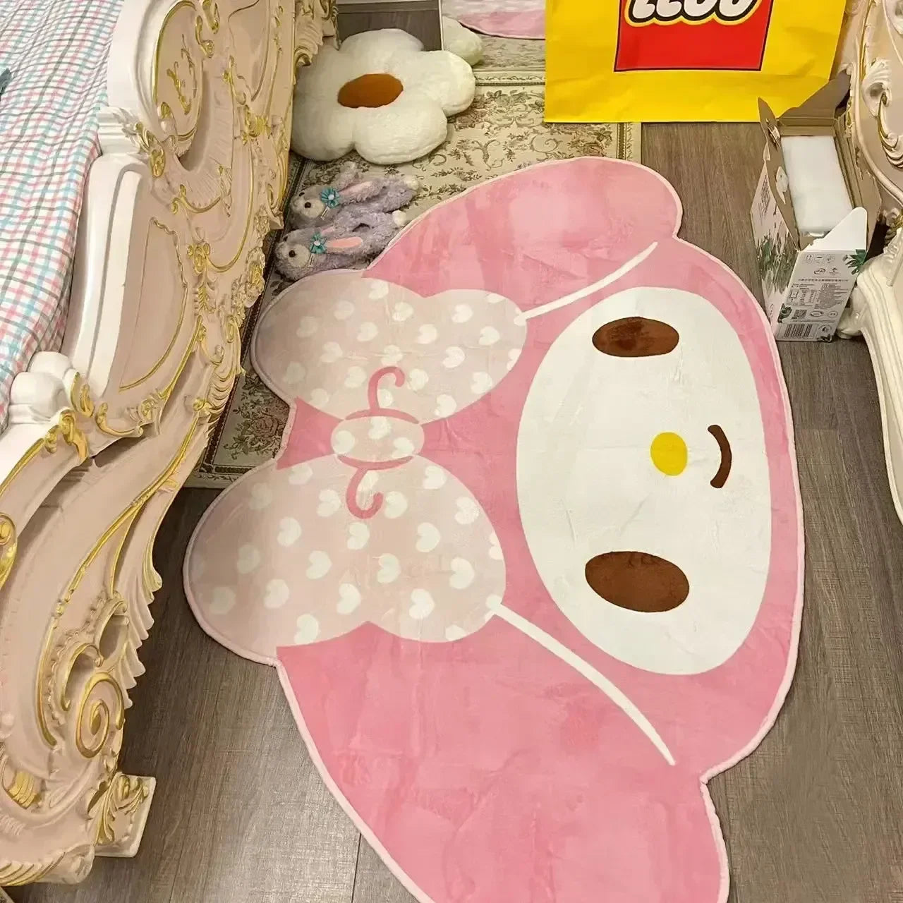 Kawaii My Melody Soft Floor Rug Bedroom Mat
