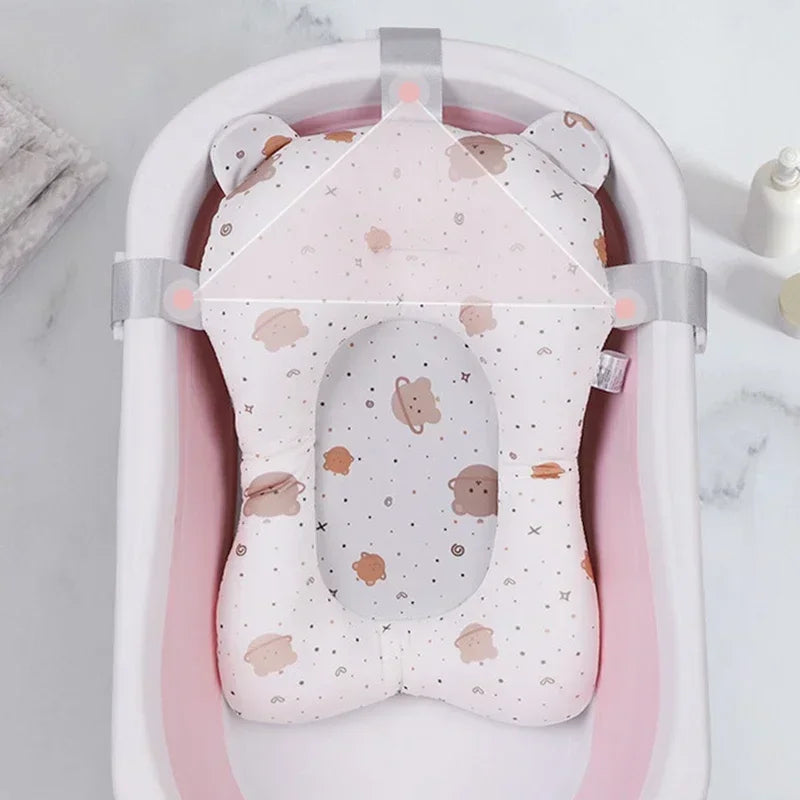 Baby Bath Support Cushion Non Slip Newborn Bathtub Pad Soft Comfort