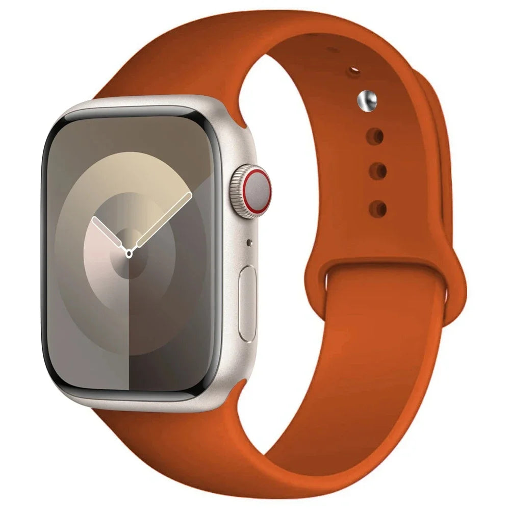 Silicone Apple Watch Band – Sport Strap Replacement for Apple Watch Series 3–9, SE & Ultra