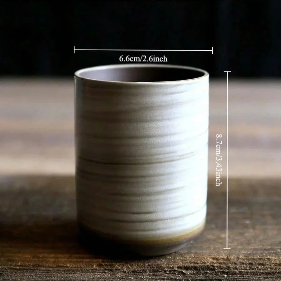 Stoneware Coffee Mug Kiln Fired Gradient Large Water Cup