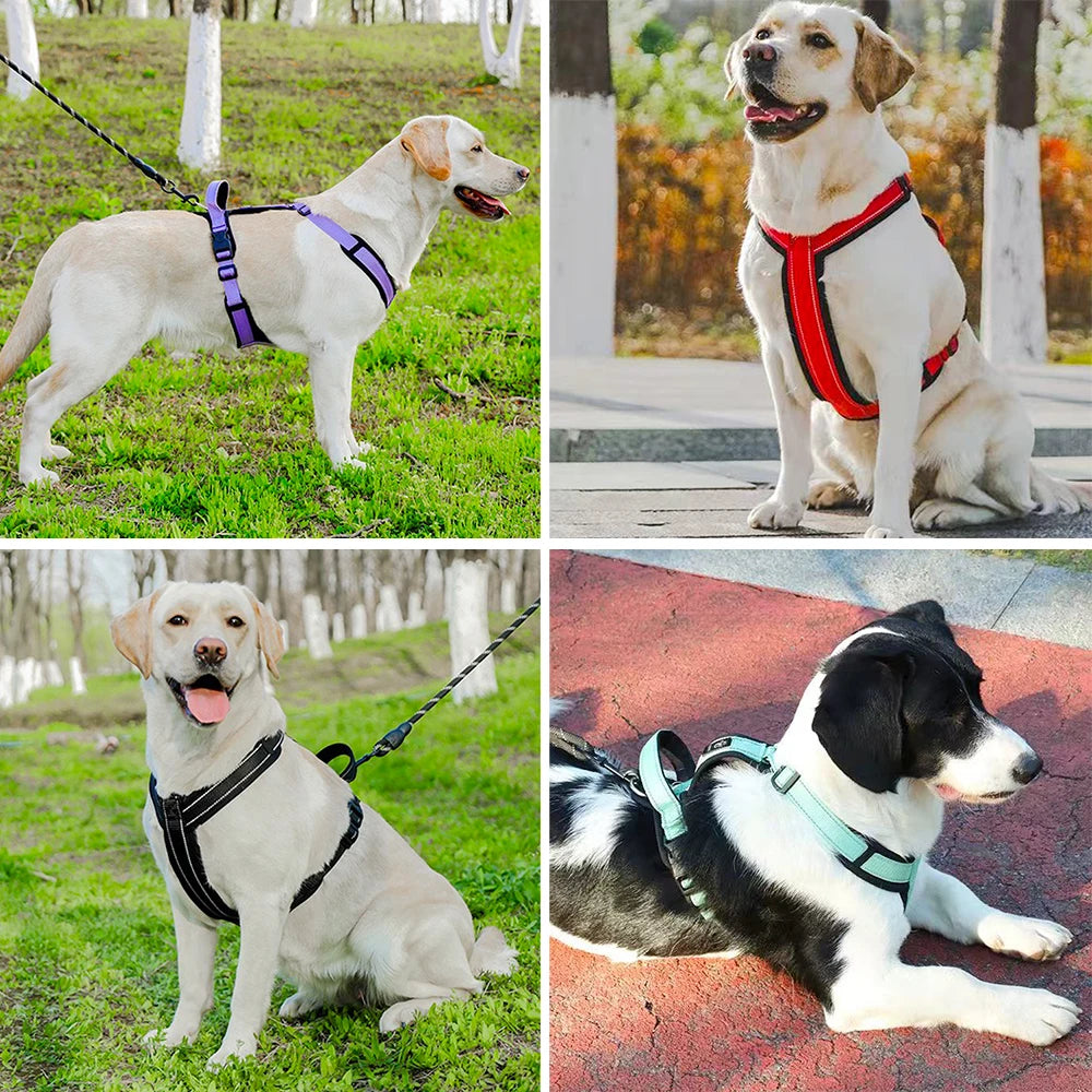 Reflective Dog Harness with Handle Adjustable Vest for Small Medium Dogs
