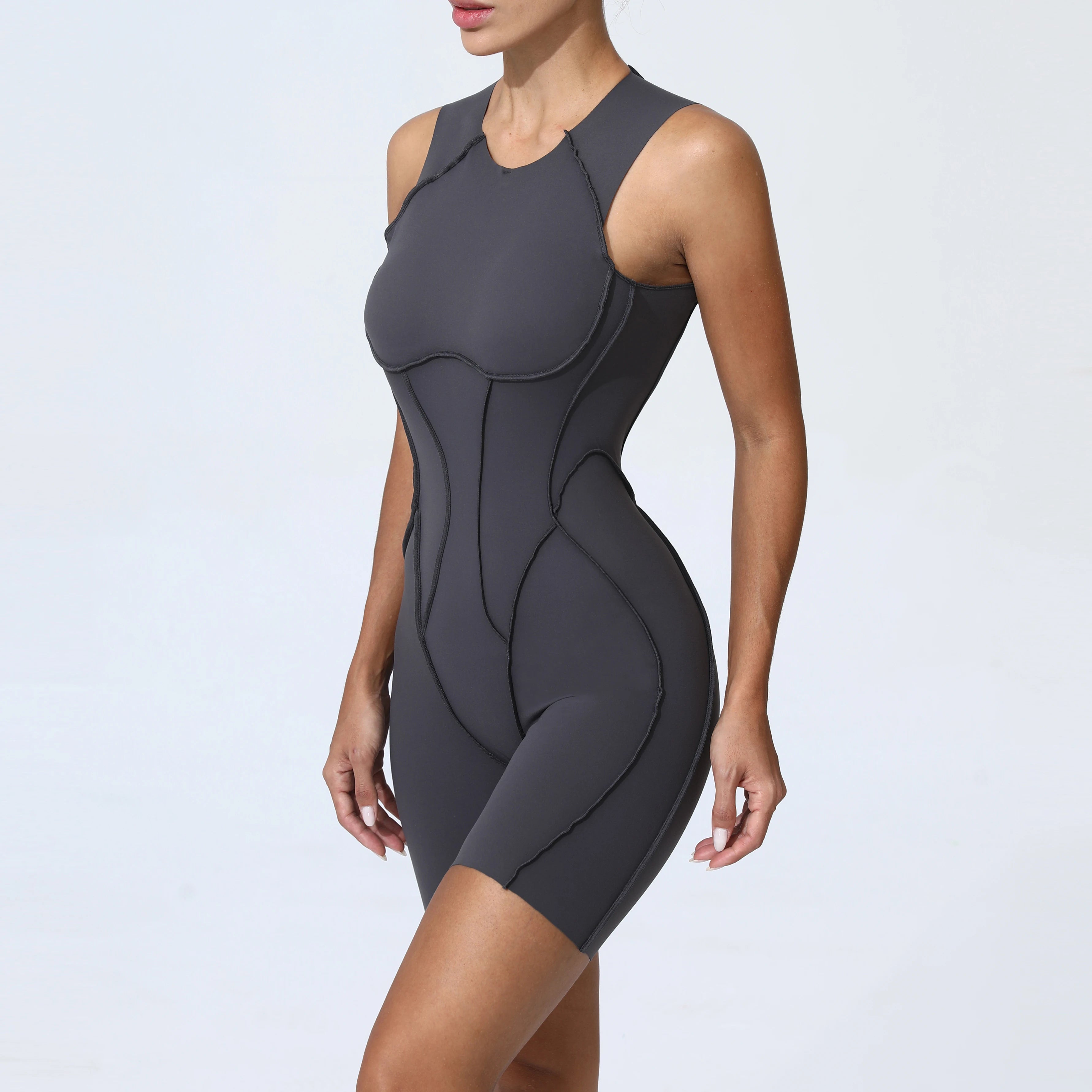 Women Sports Jumpsuit Gym Fitness Bodysuit Training Romper Sportswear