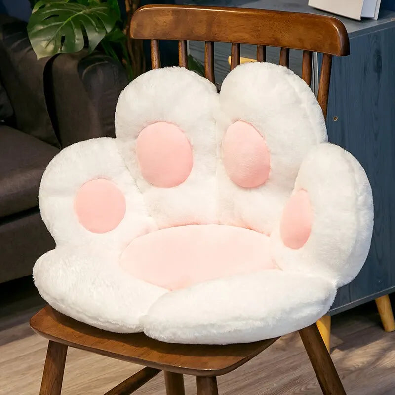 Cat Paw Plush Floor Cushion Soft Seat Pad for Chair Sofa