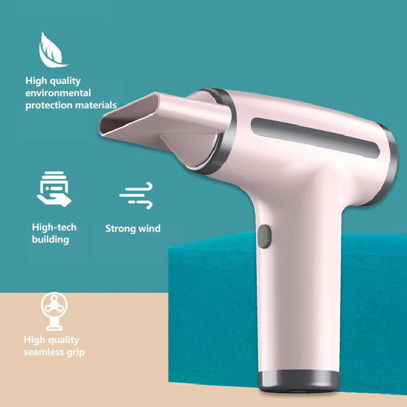 4-in-1 Wireless Hair Dryer USB Rechargeable Negative Ion Air Duster Blower