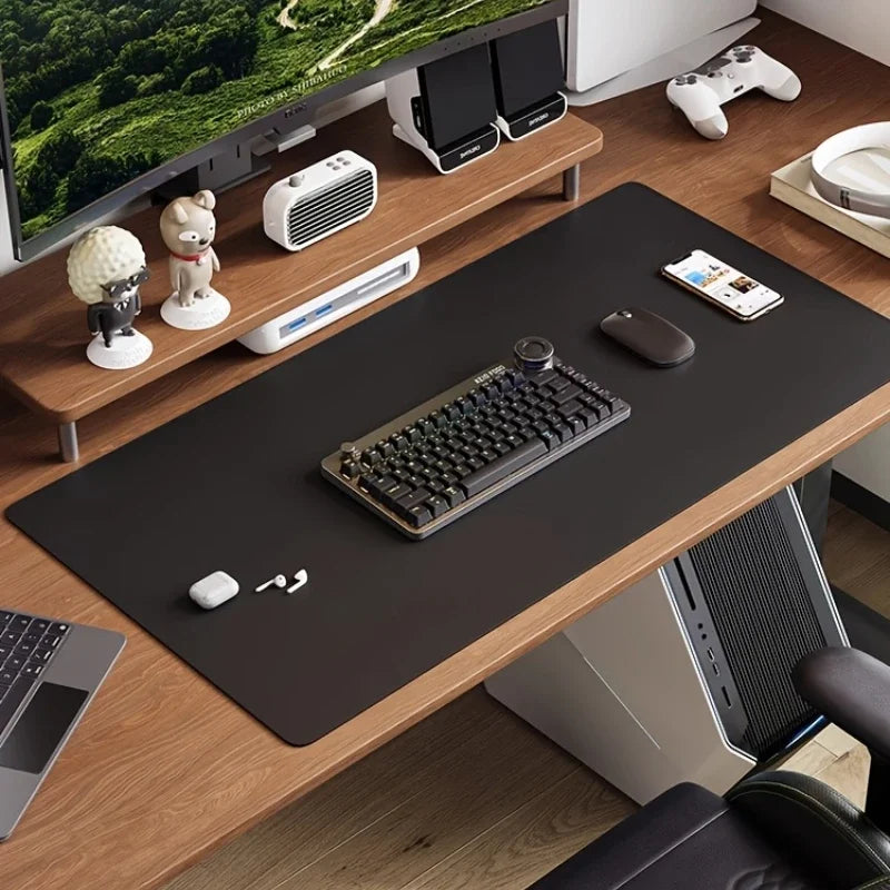 Leather Mouse Pad Desk Mat Waterproof Non Slip Gaming Keyboard Office Pad