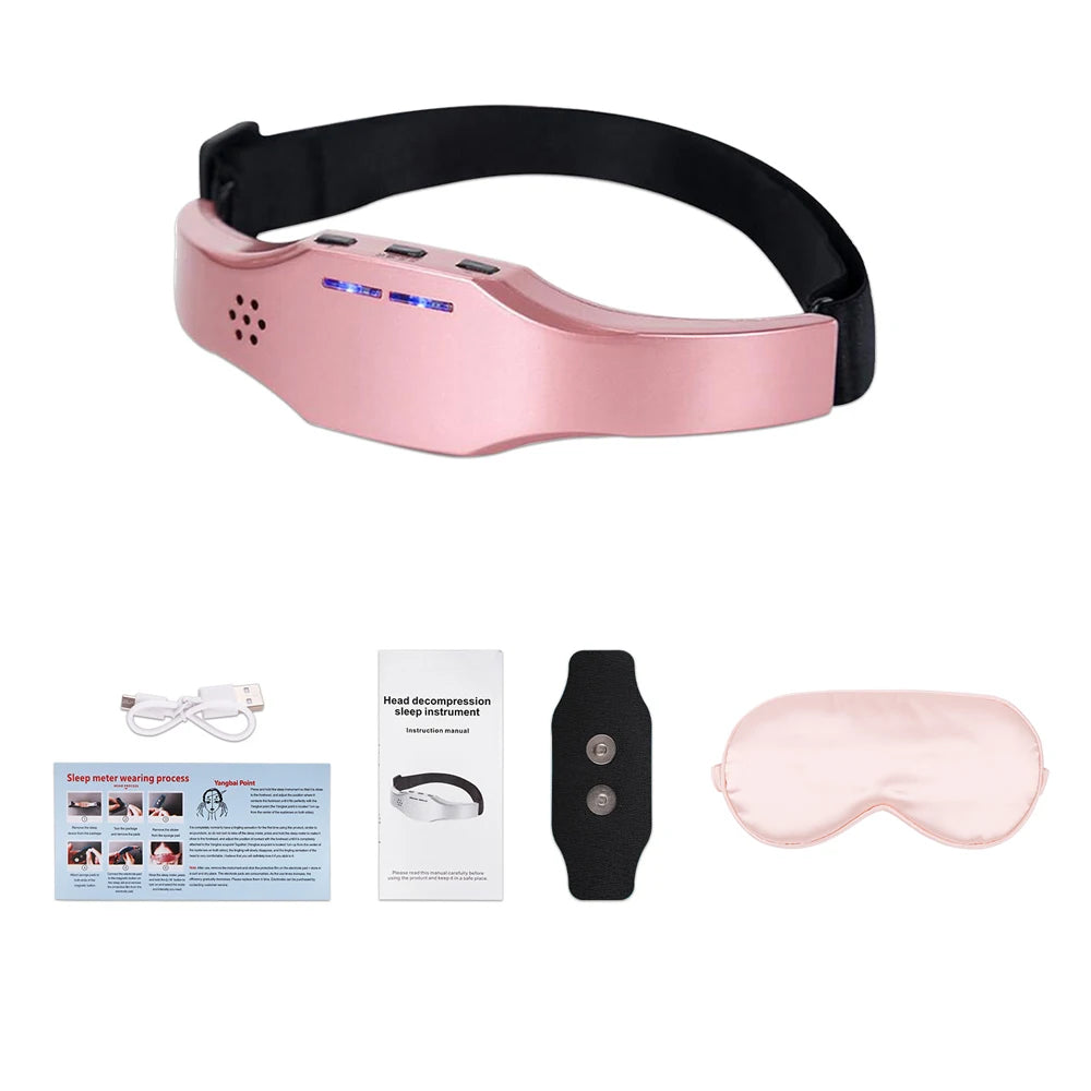 Smart Electric Head Massager Sleep Mask with Relaxation and Stress Relief