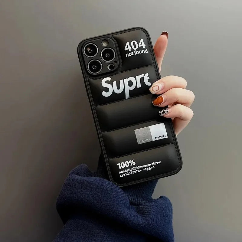 Puffer Down Jacket Silicone iPhone Case
