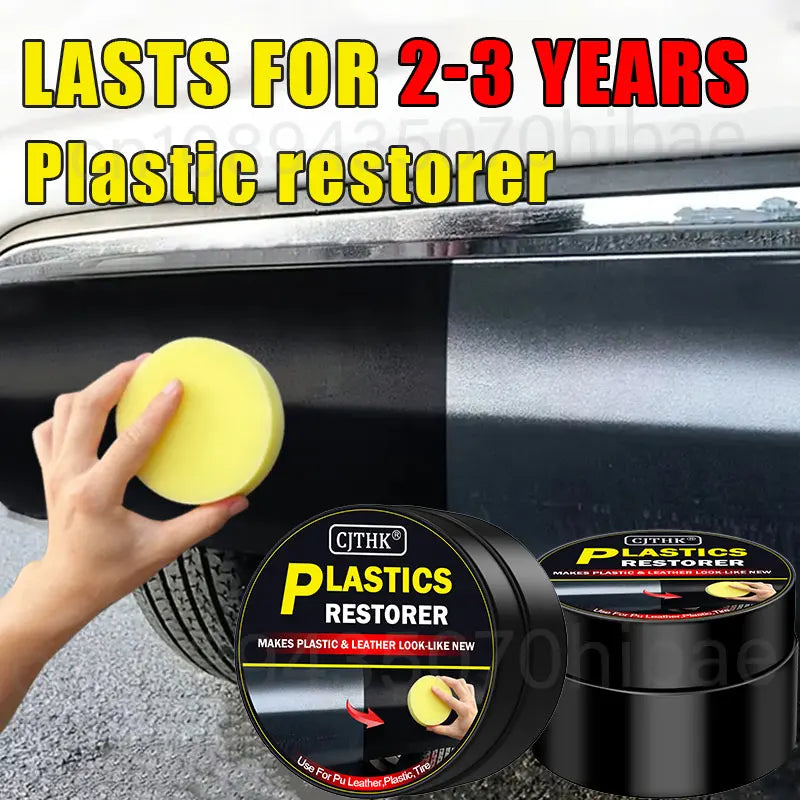 Car Plastic Restorer – Restore Faded Trim to Deep Black Shine