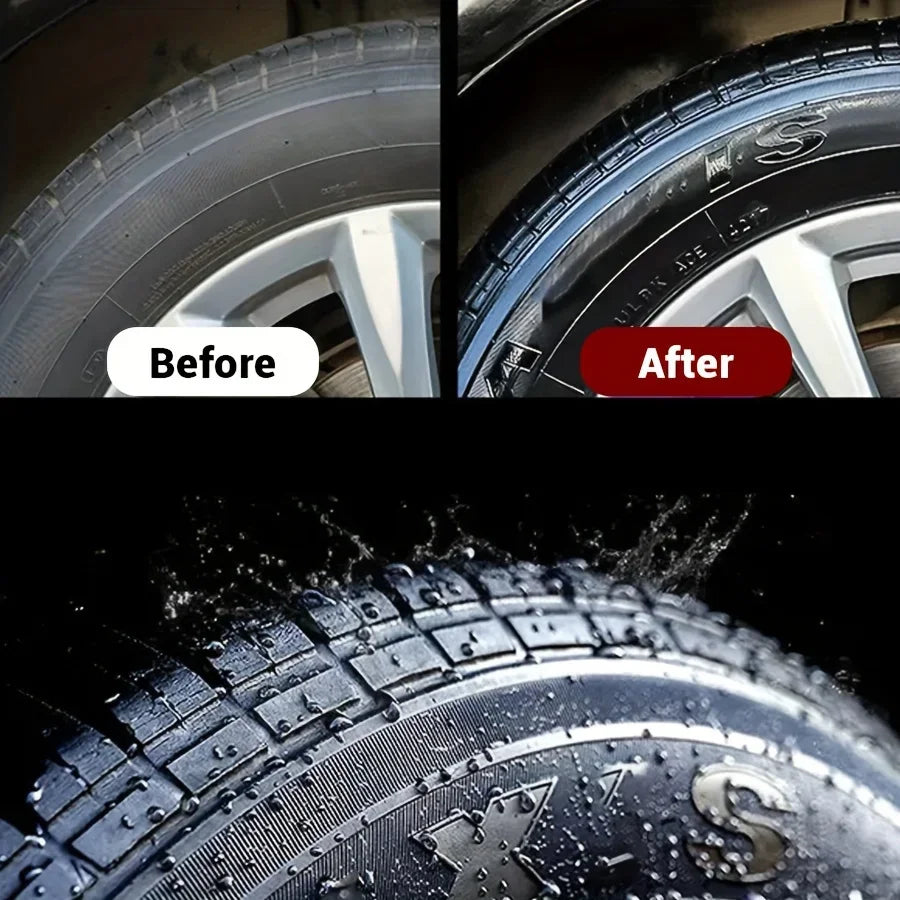 Car Tire Shine Wax Long Lasting Tire Polish Restorer