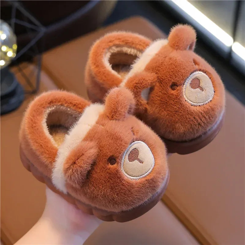 Baby Cartoon Animal Cotton Slippers Soft Warm Non Slip Shoes